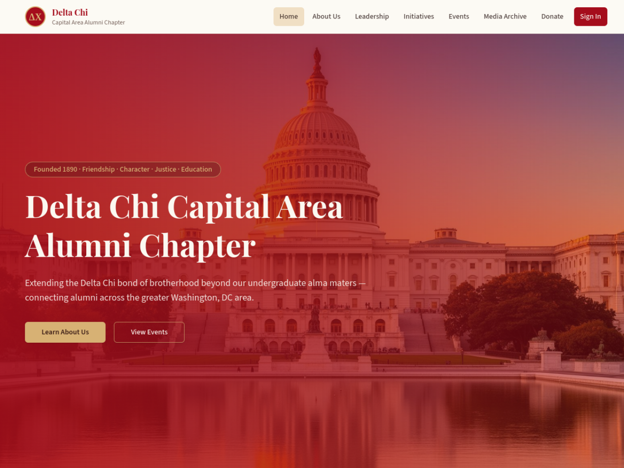 Delta Chi — Capital Area Alumni Chapter screenshot