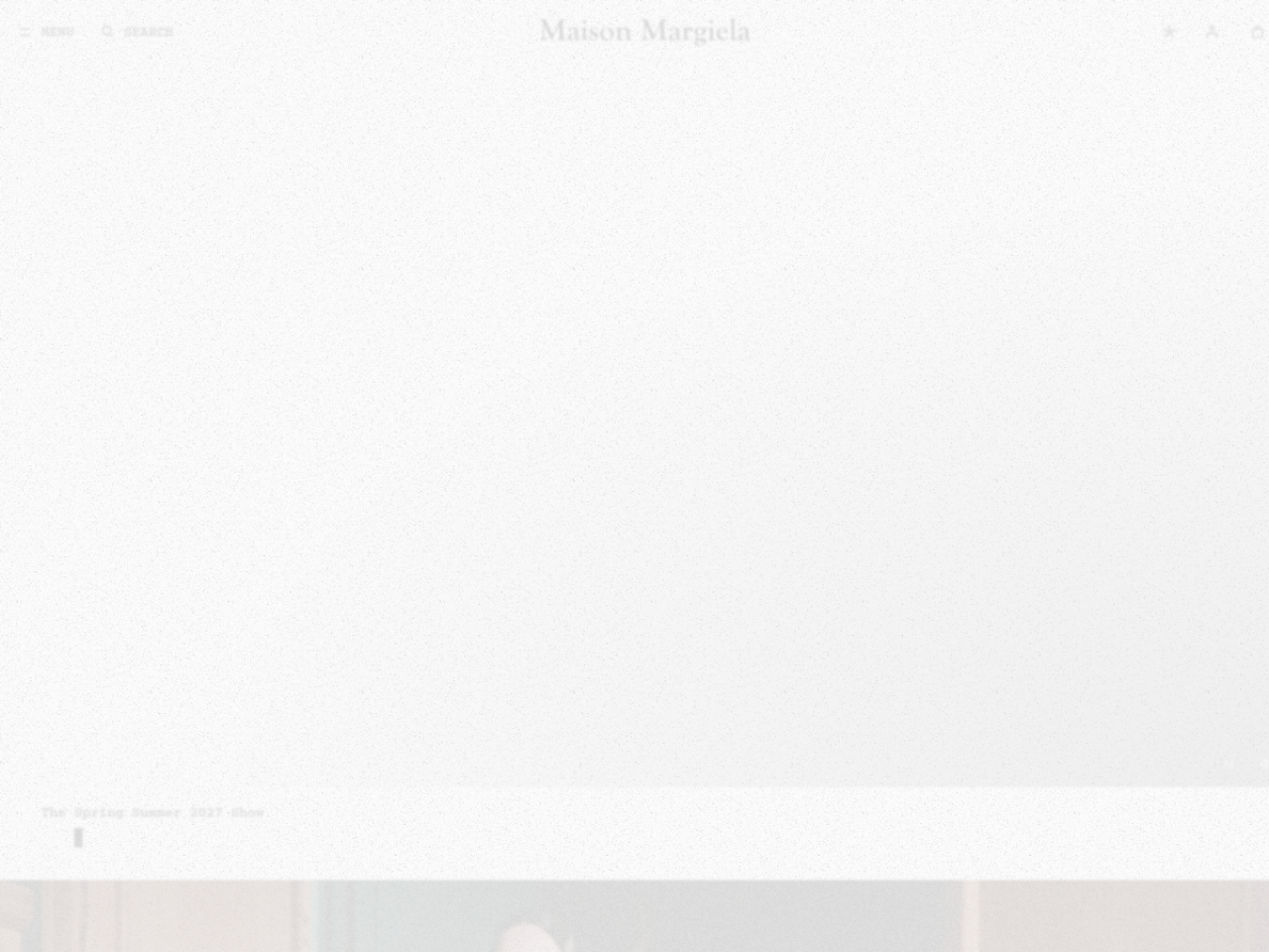 Maison Margiela 웹사이트 스크린샷