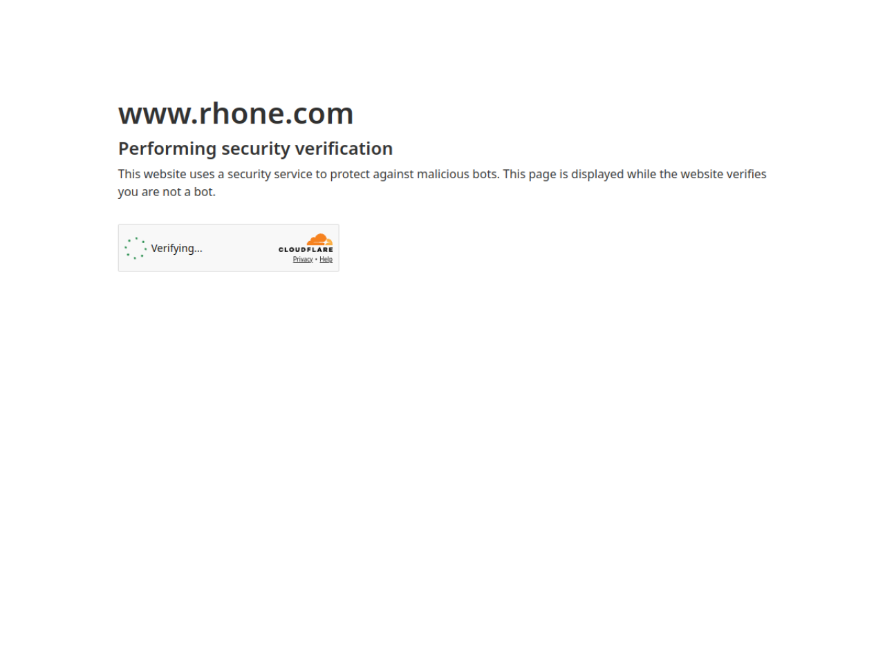 Rhone Apparel 웹사이트 스크린샷