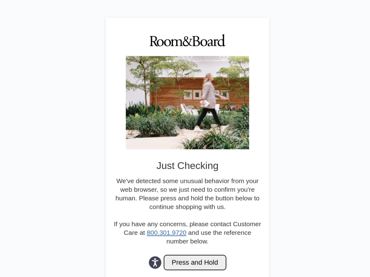 Room & Board 웹사이트 스크린샷