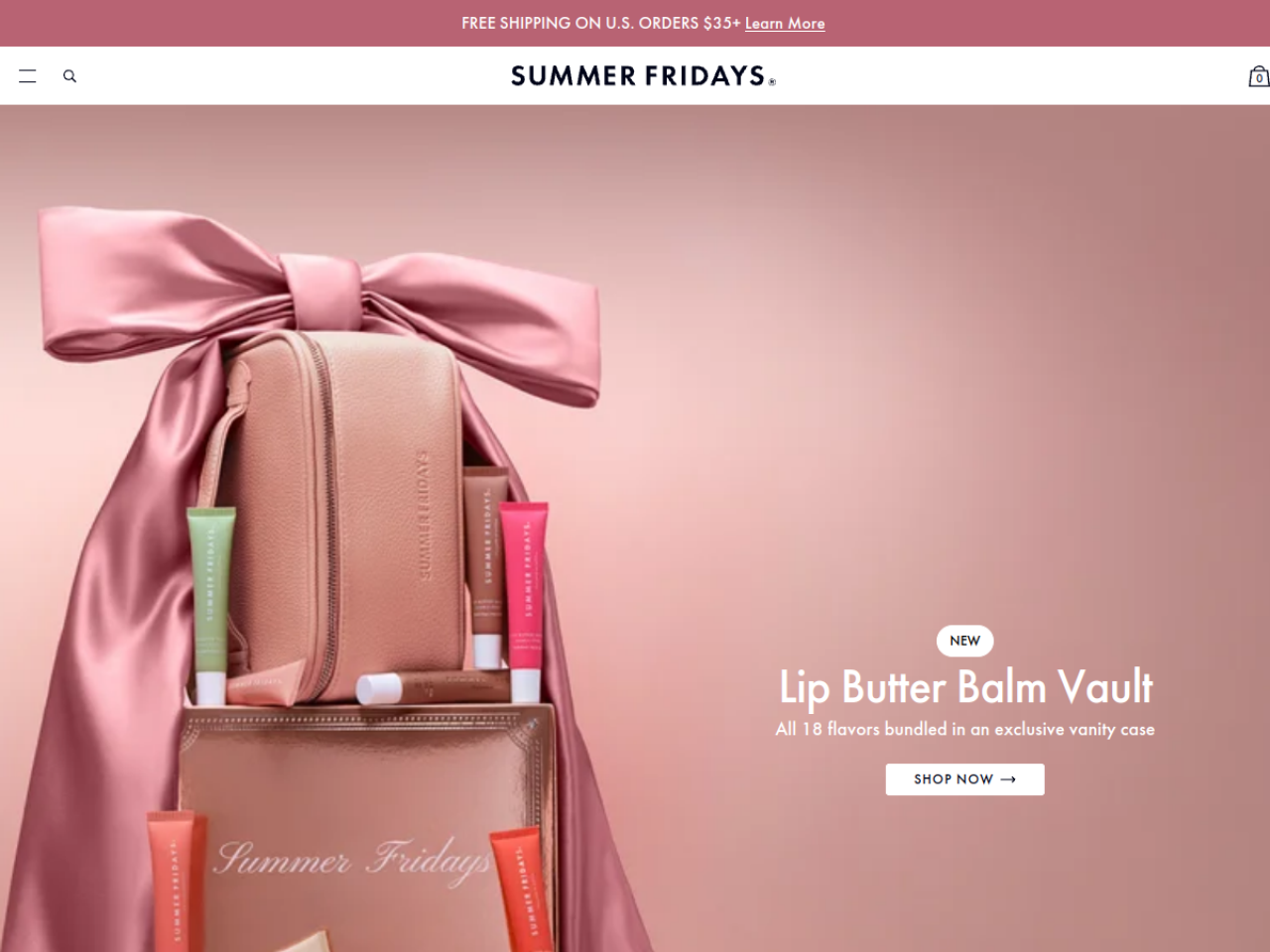 Summer Fridays 웹사이트 스크린샷