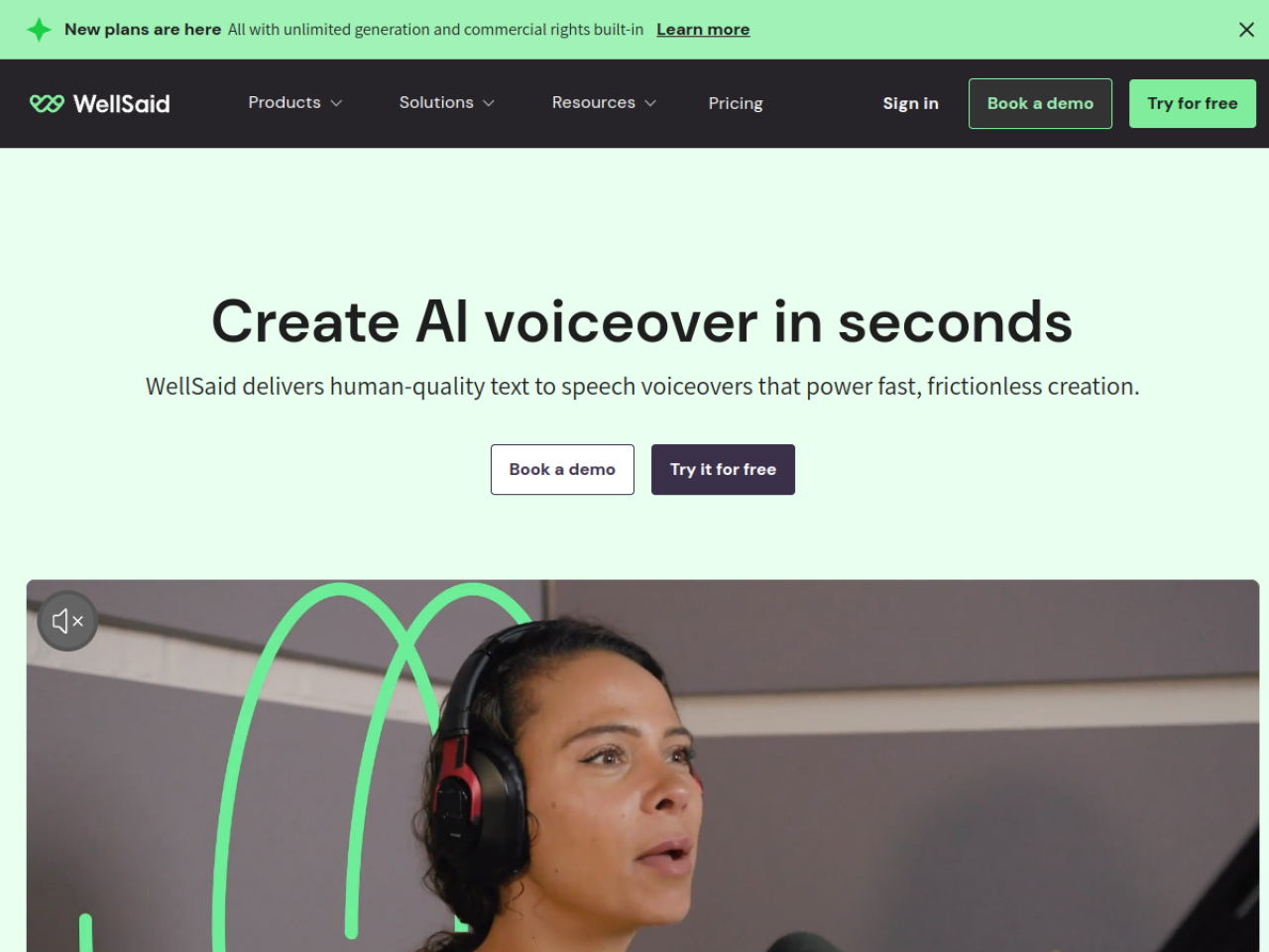 WellSaid screenshot 1
