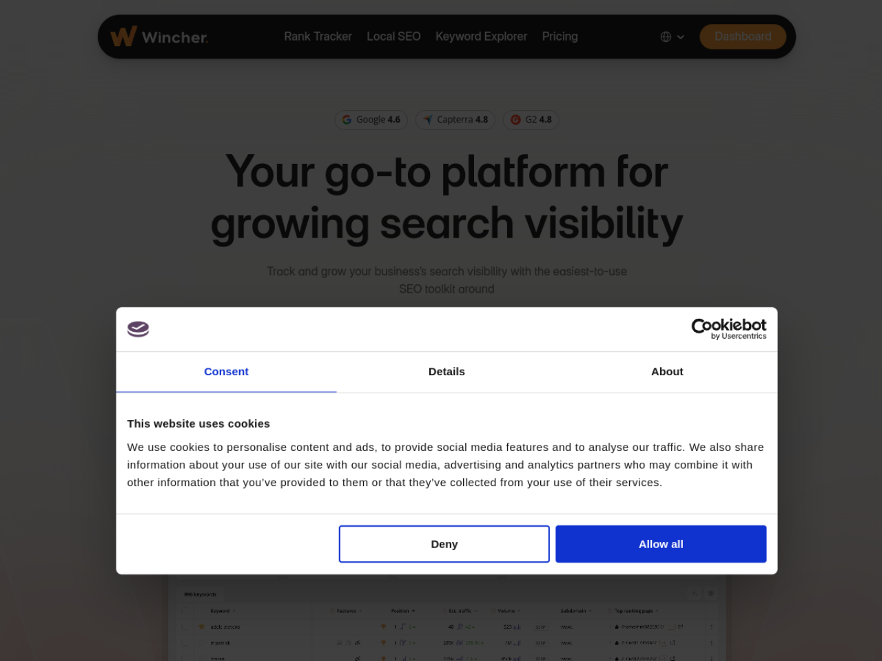 Wincher screenshot 1