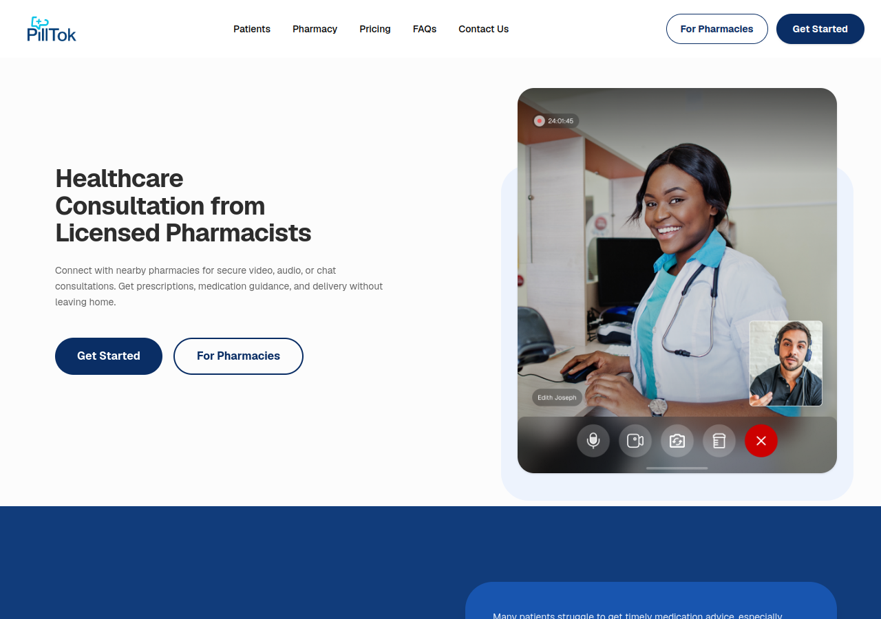 PillTok website