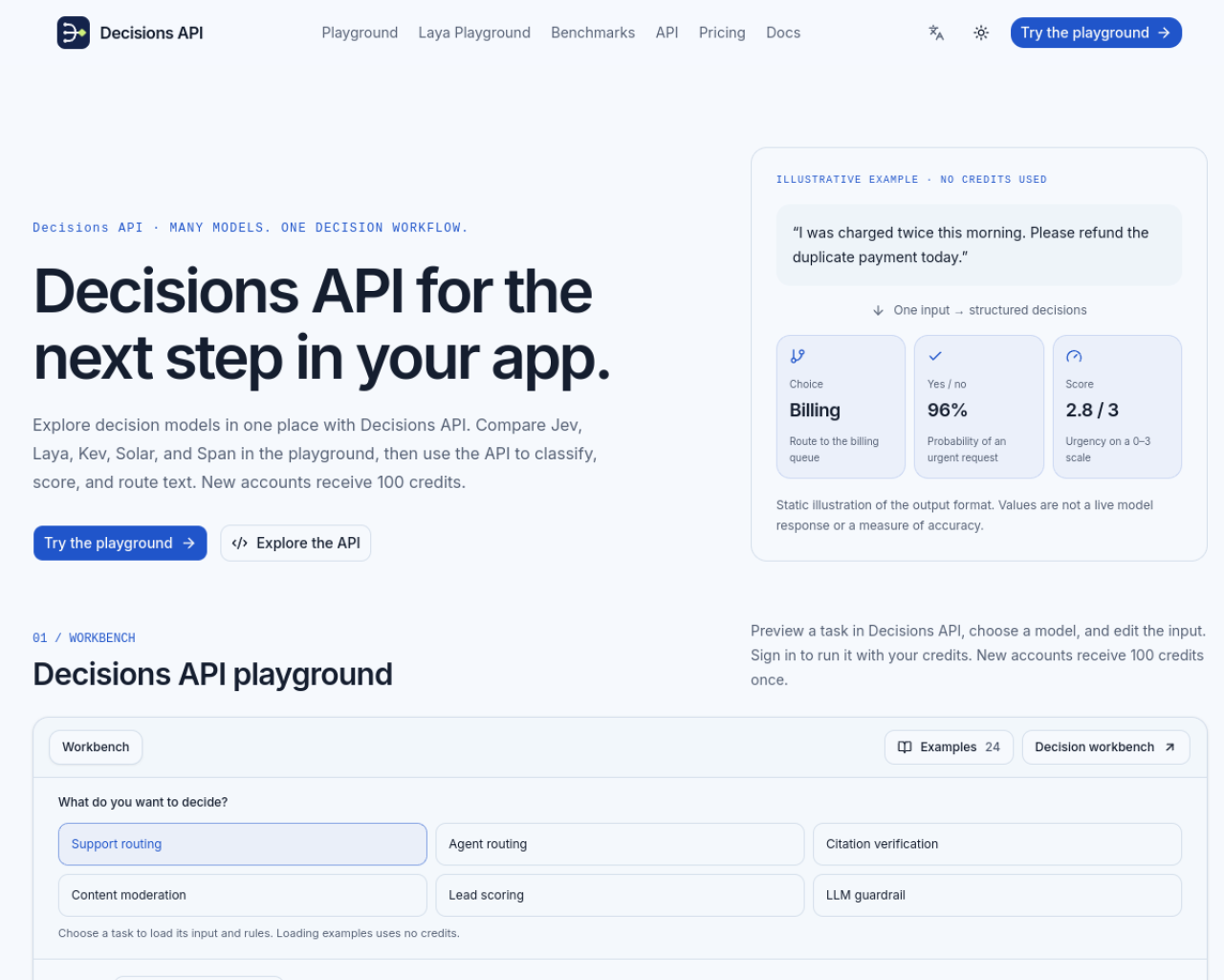 Decisions API
