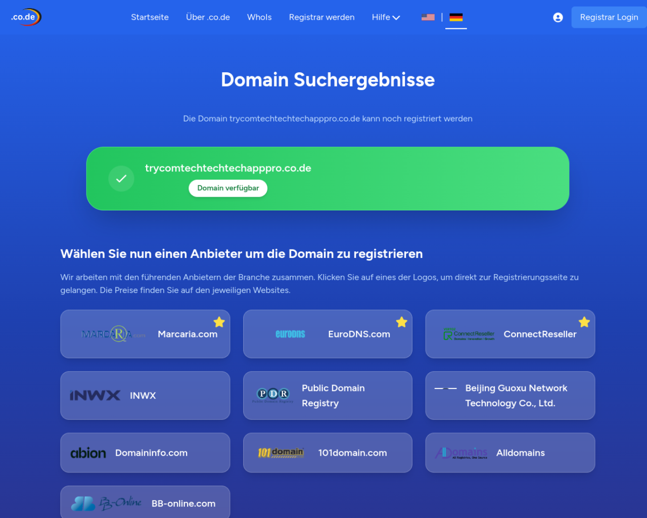 trycomtechtechtechapppro.co.de Preview