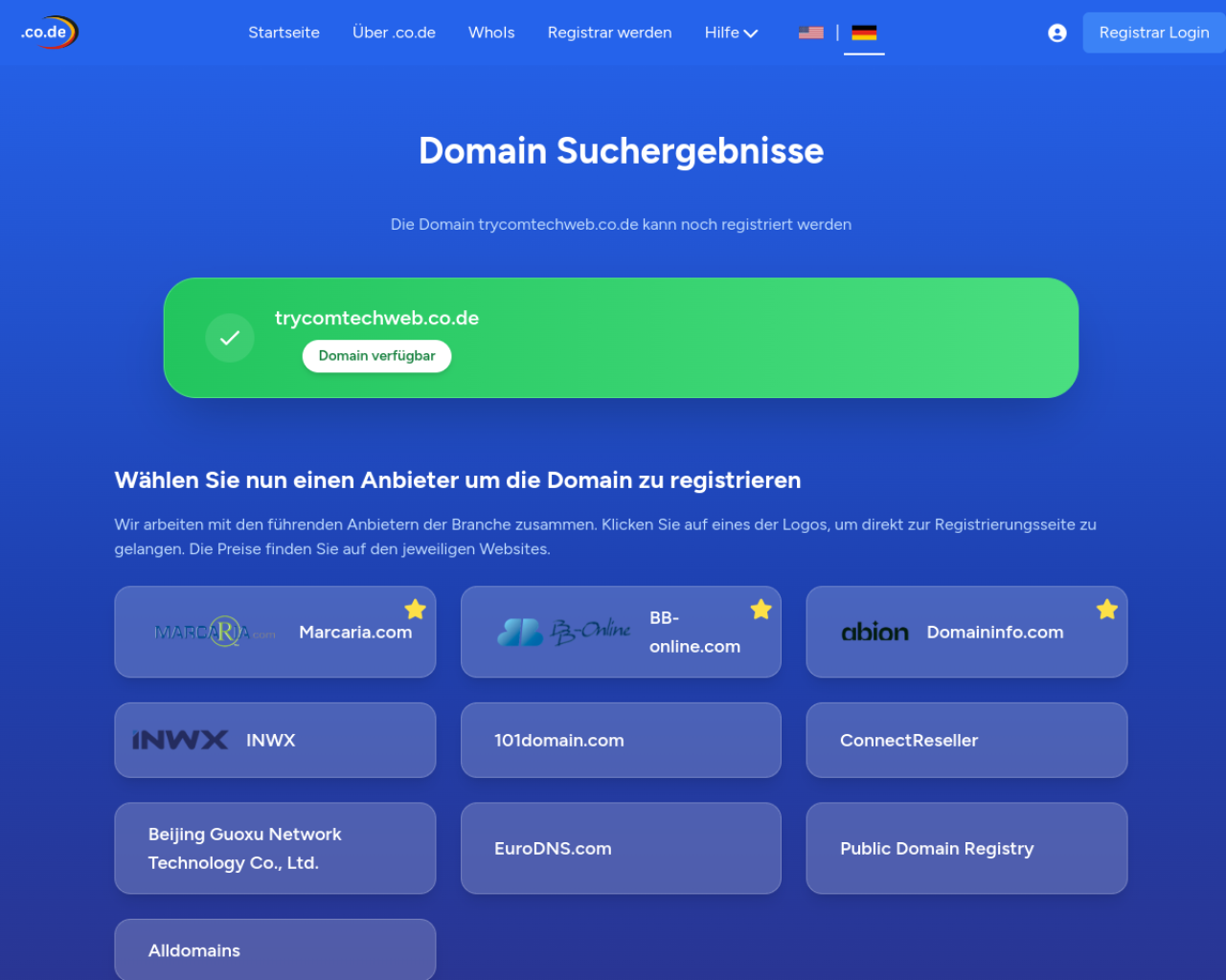 trycomtechweb.co.de Preview