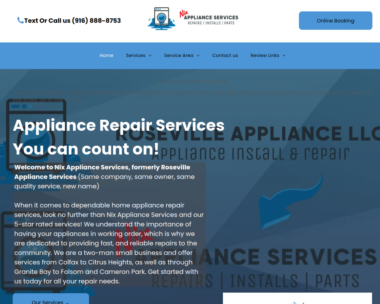 Nix Appliance Services