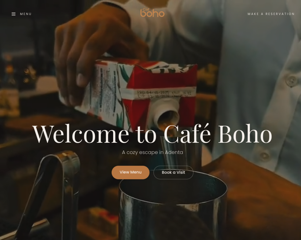 Café Boho — Hospitality · Brand & Web