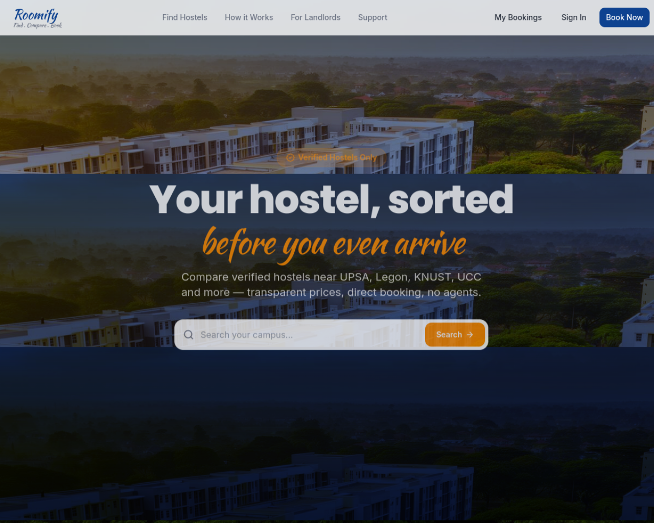 Roomify — PropTech · Accommodation · PropTech · Web App