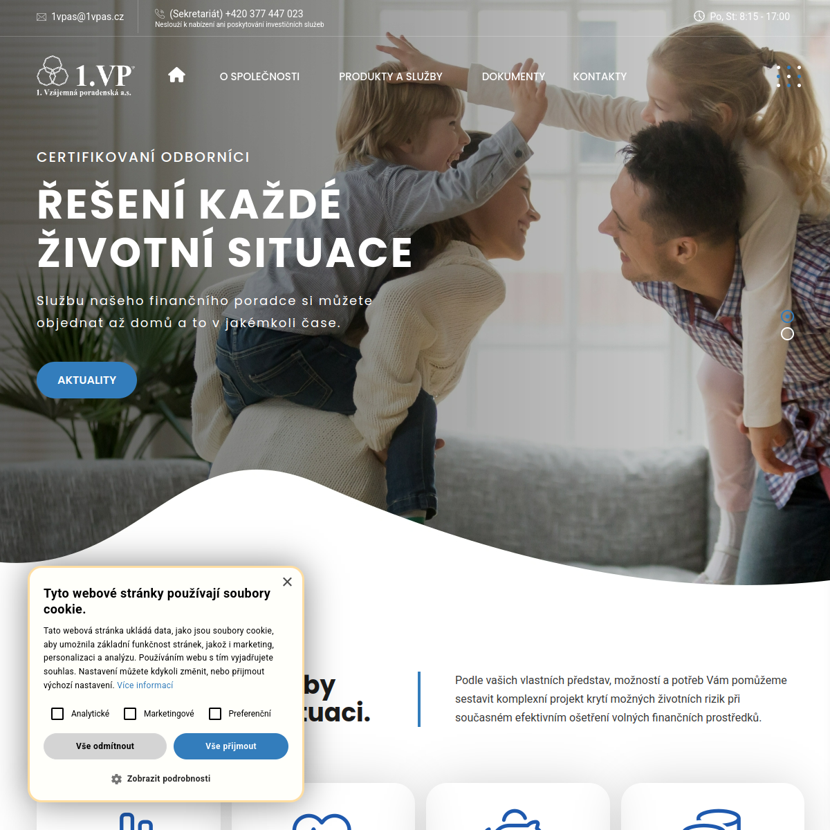 1. Vzájemná poradenská, a.s. website