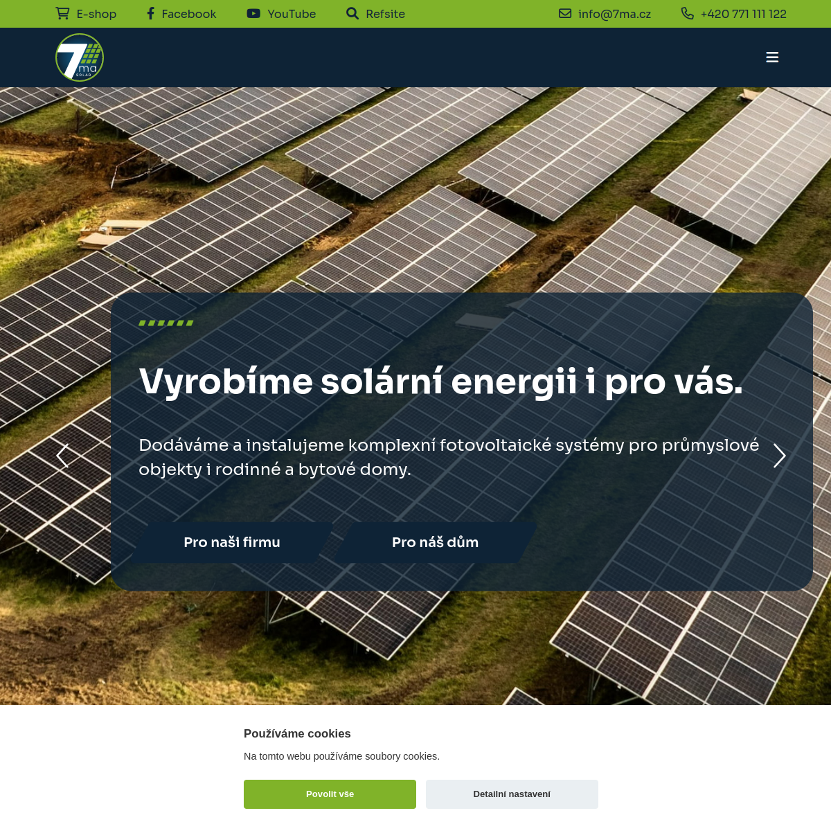 7ma s.r.o. website