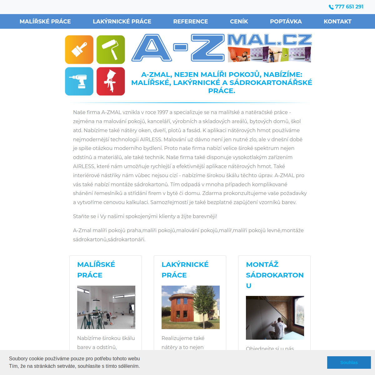 A-zmal.cz Antonín Huntier website
