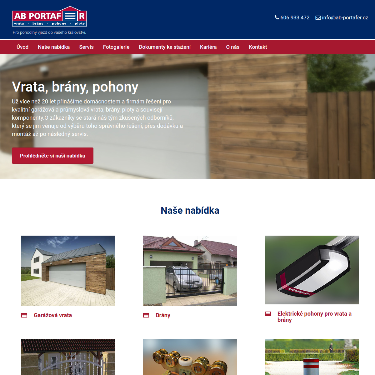 AB Portafer, s.r.o. website