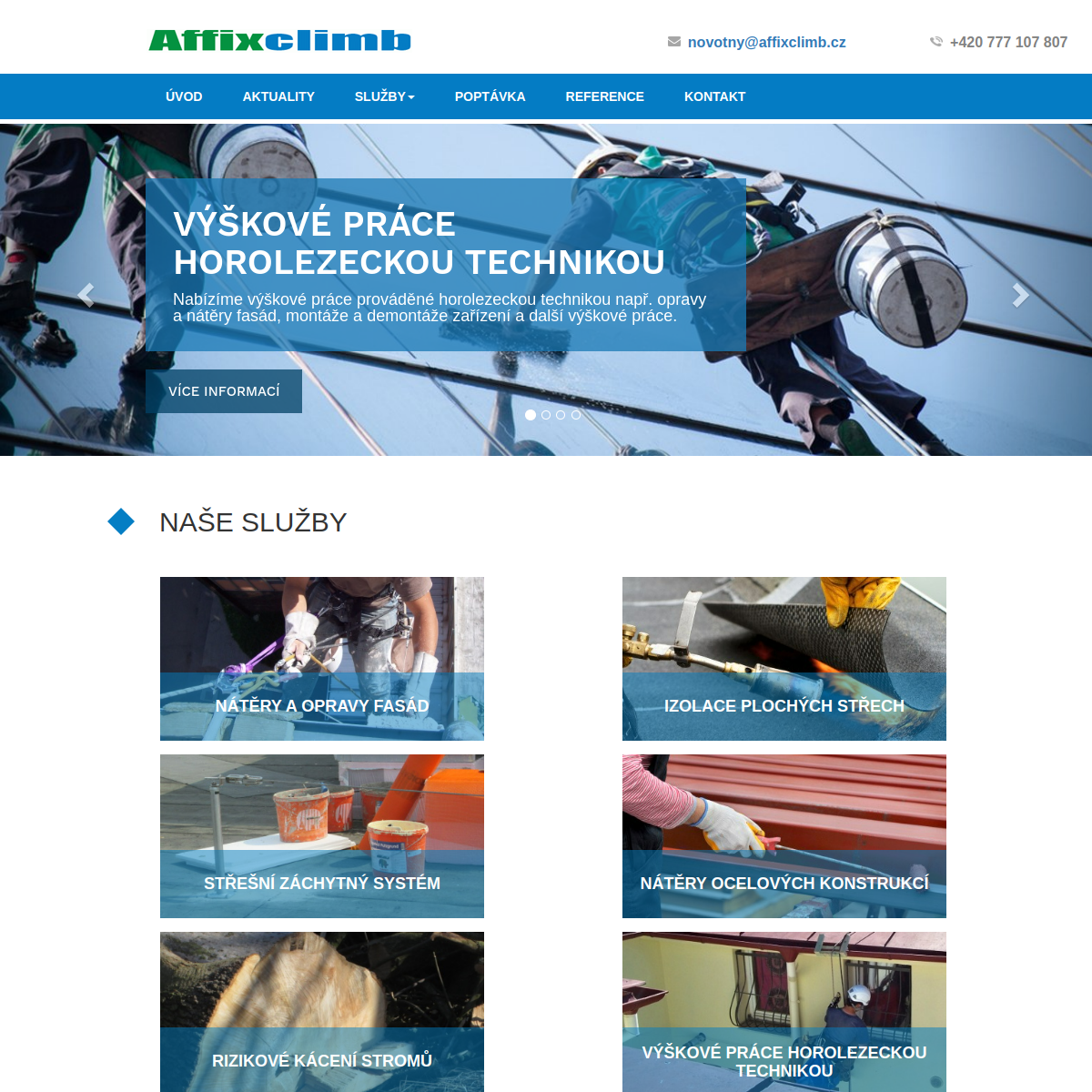 Affixclimb website
