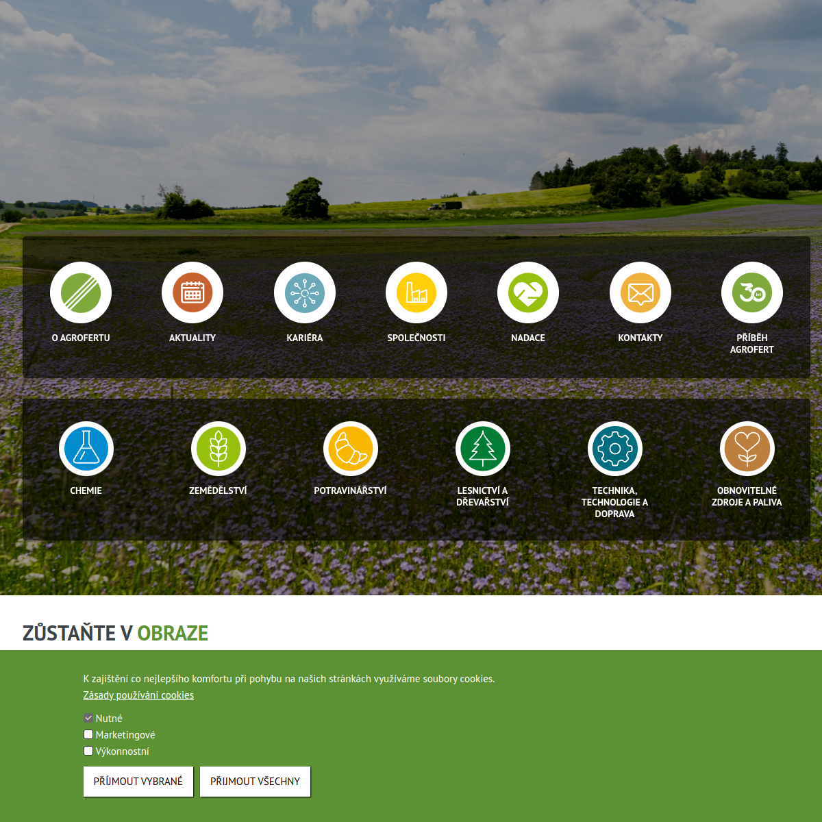 AGROFERT, a.s. website