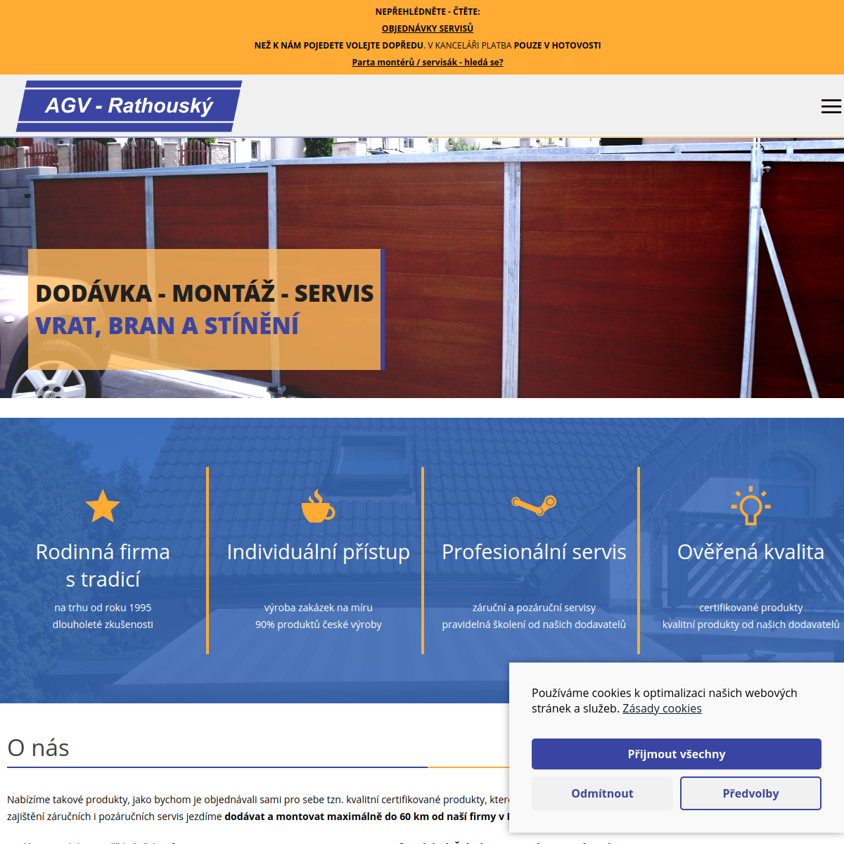 AGV - Rathouský website