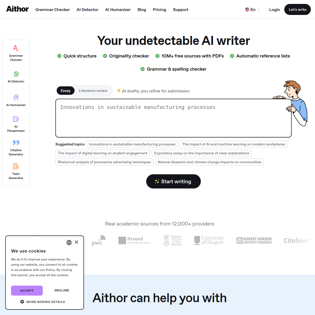 Aithor screenshot 2