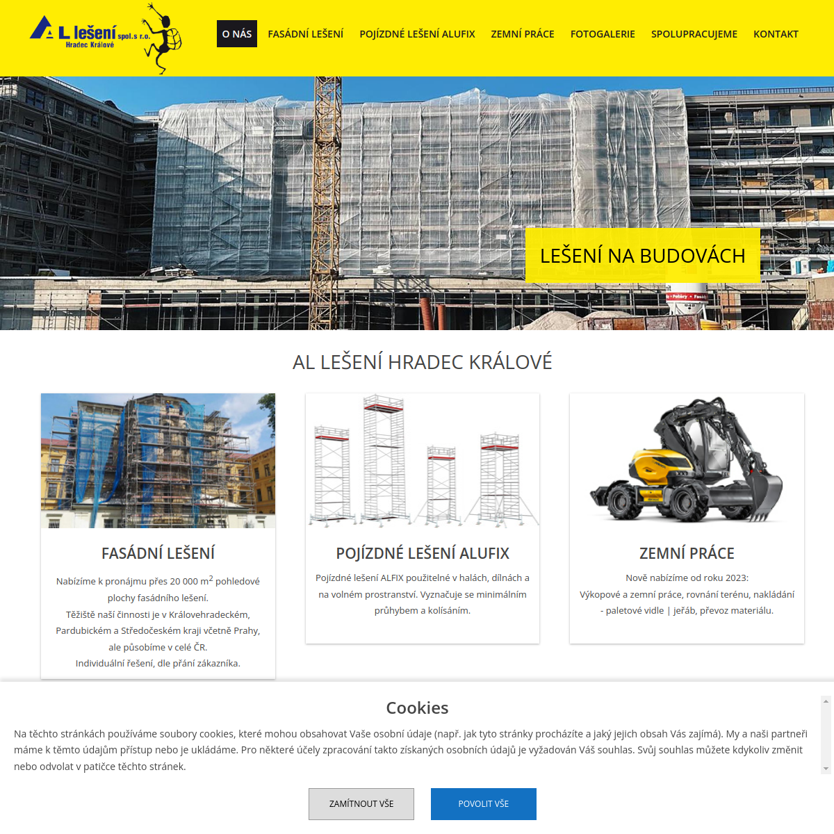 Al LEŠENÍ, spol. s r.o. website