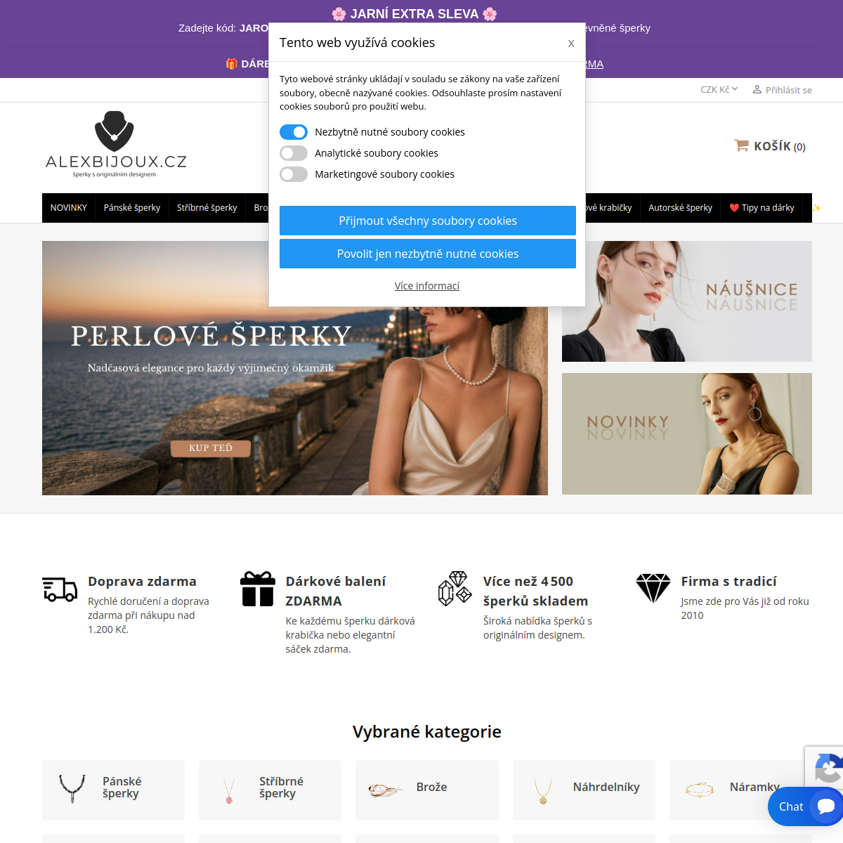 AlexBijoux.cz website