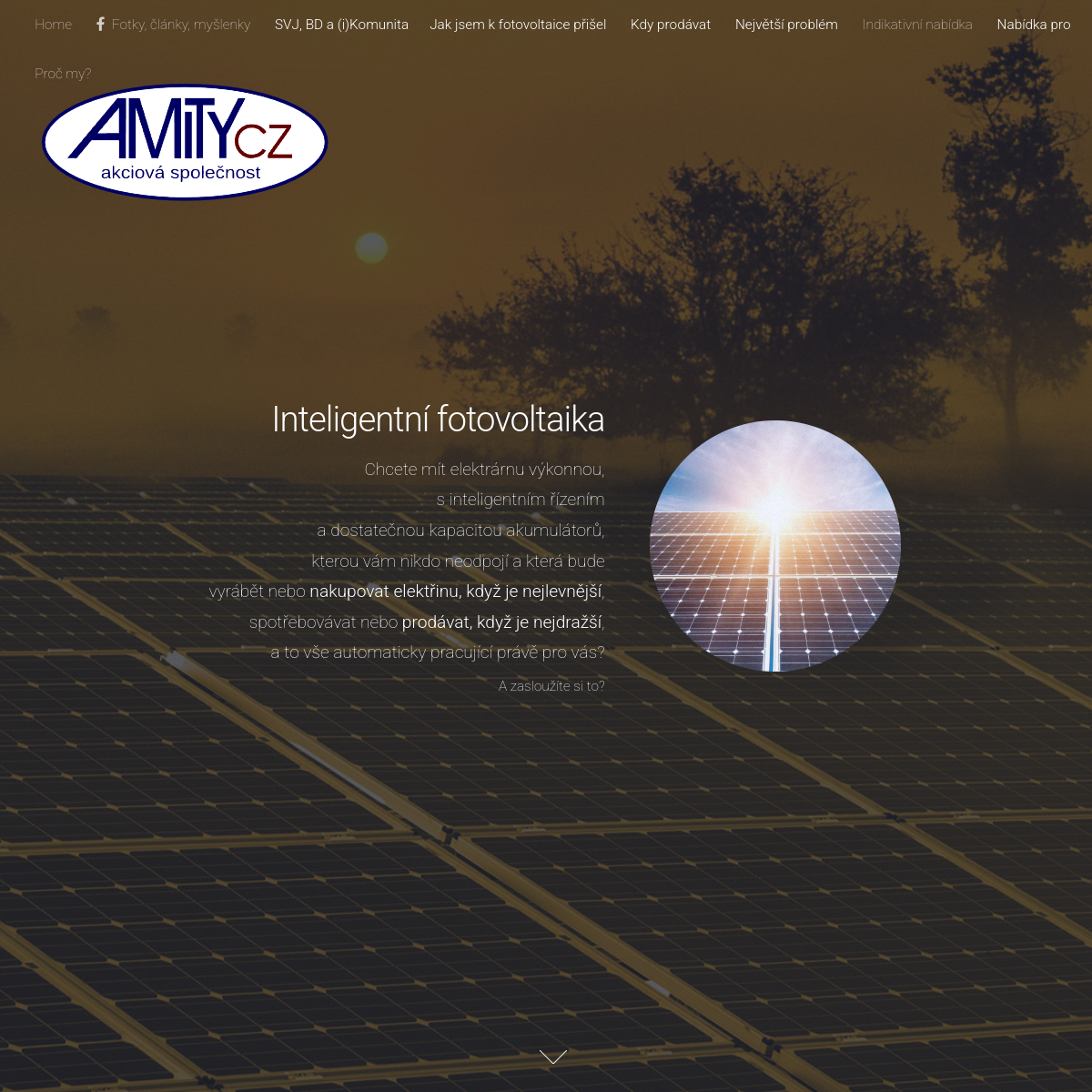 AMITY CZ a.s. website