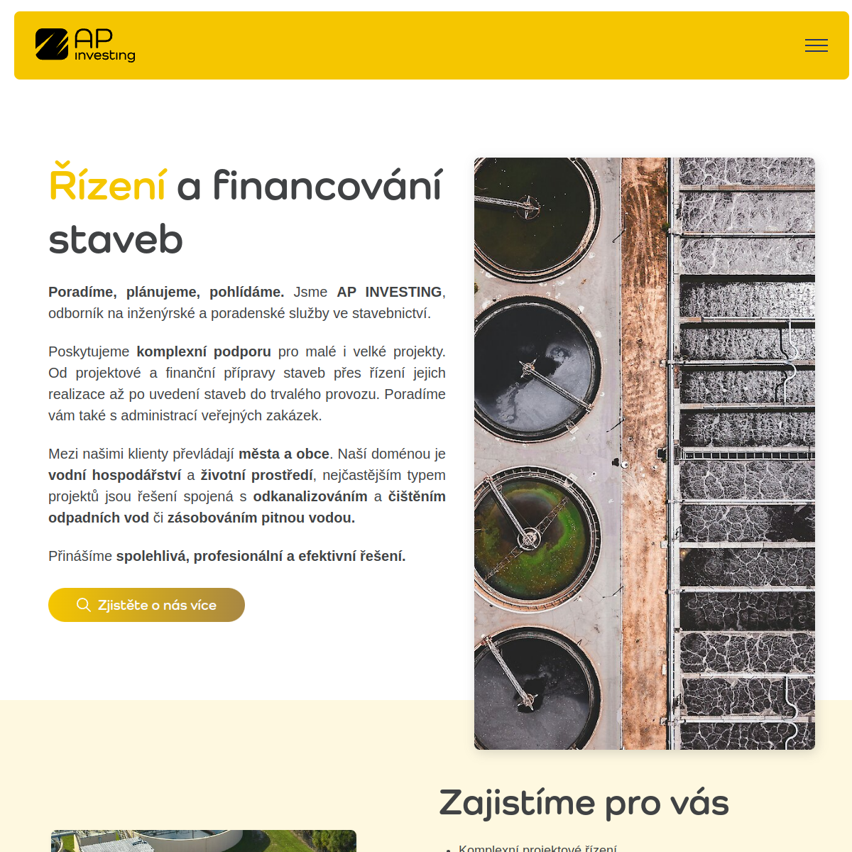 AP INVESTING, s.r.o. website