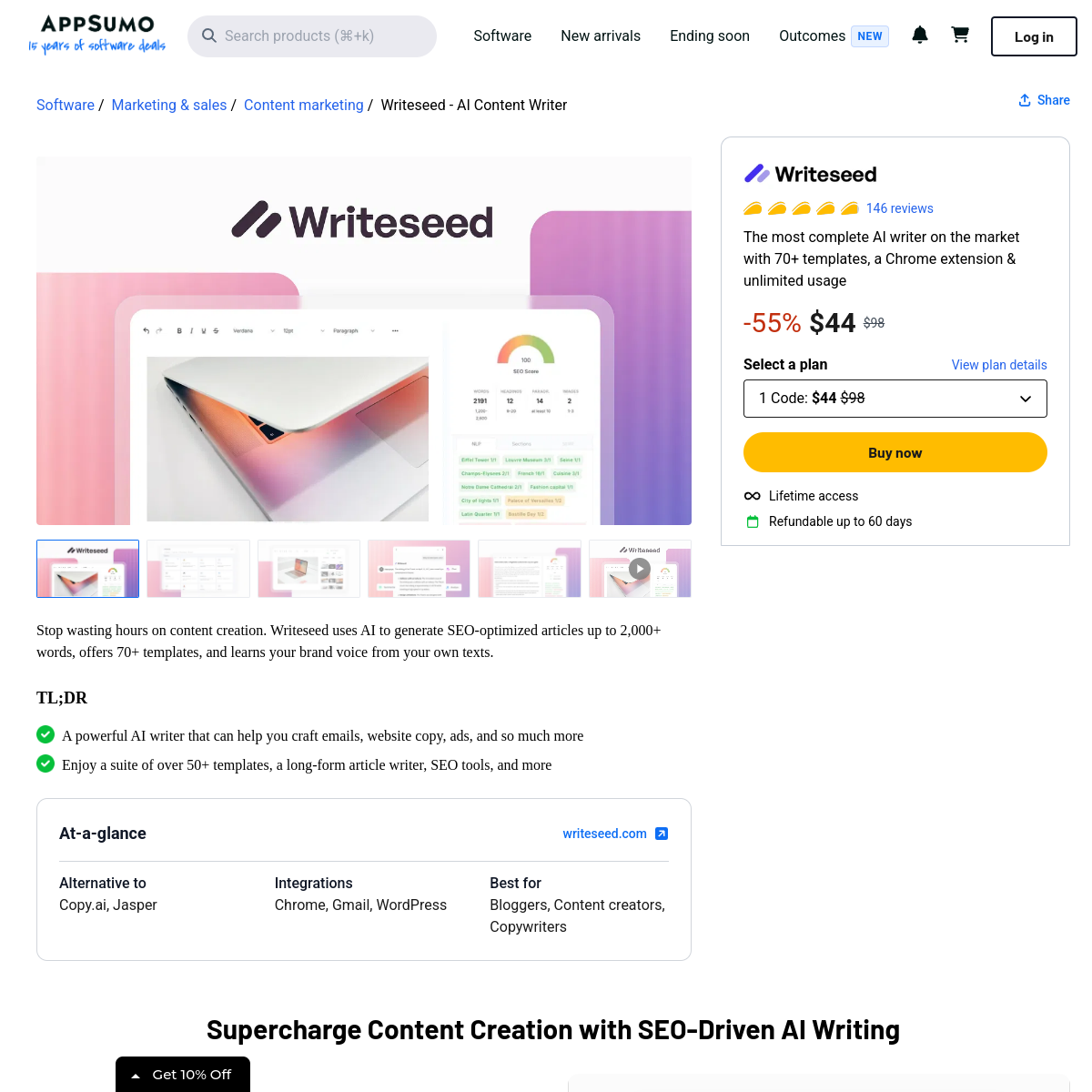 Writeseed screenshot 2