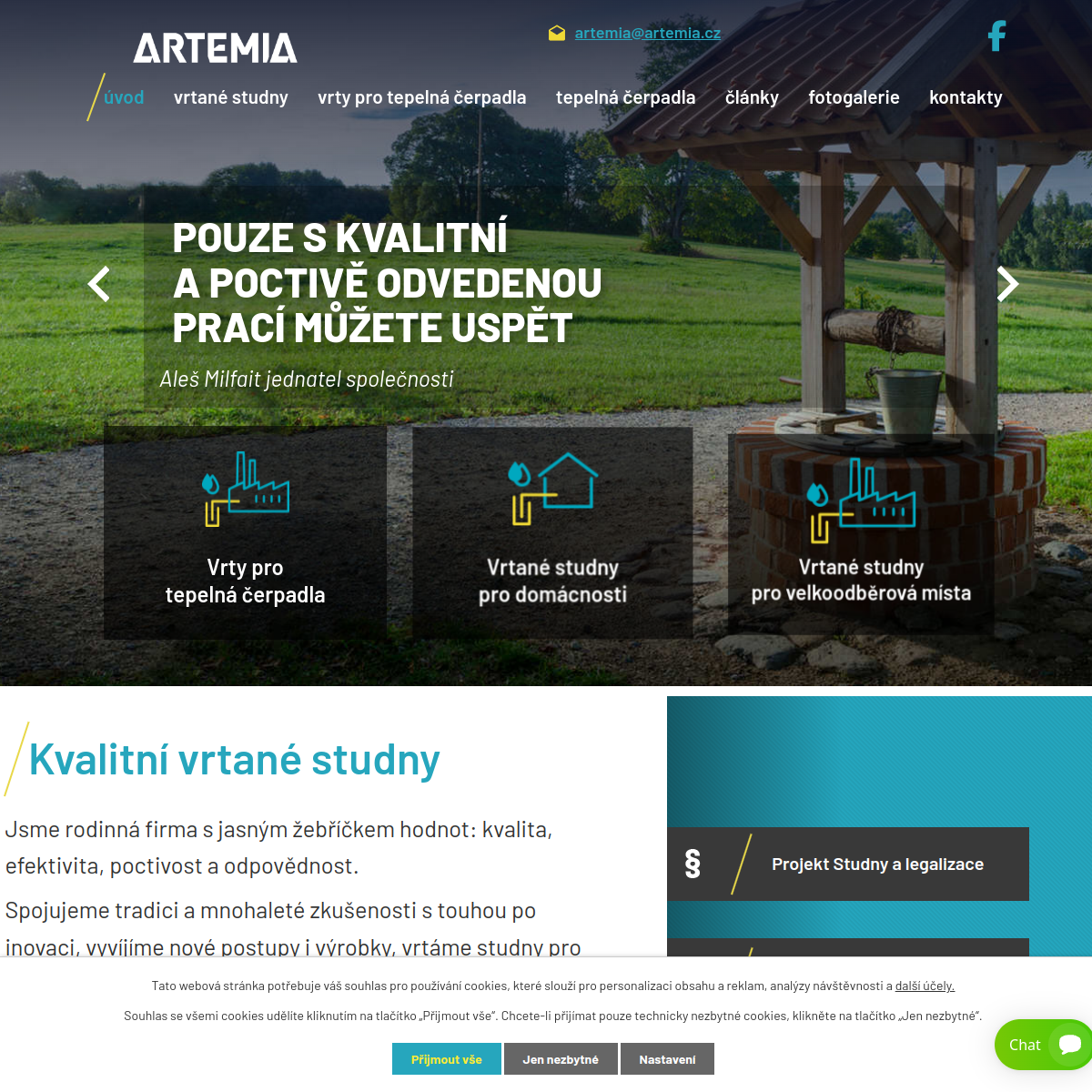ARTEMIA, s.r.o. website