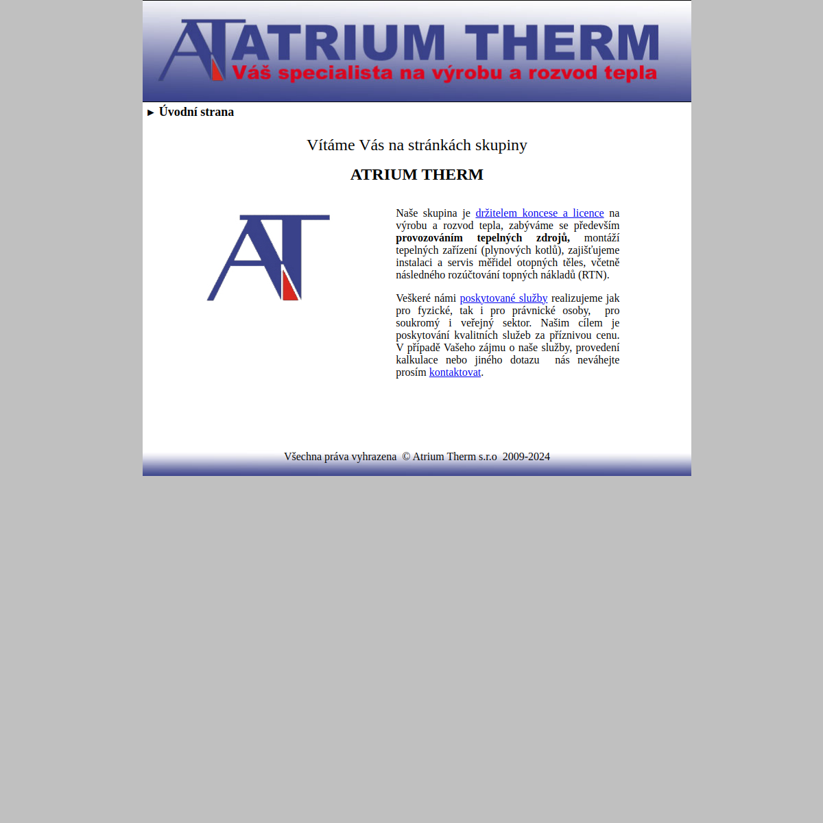 ATRIUM THERM website