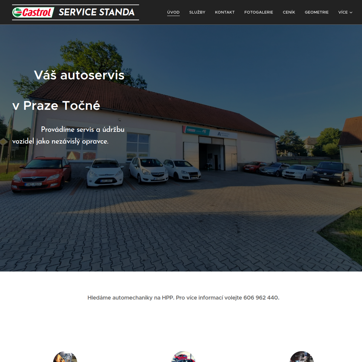 Autoservis Standa website