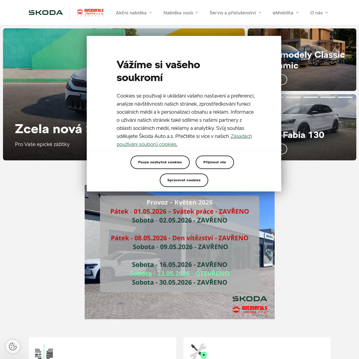 AUTOSERVIS JINDRA s.r.o. website