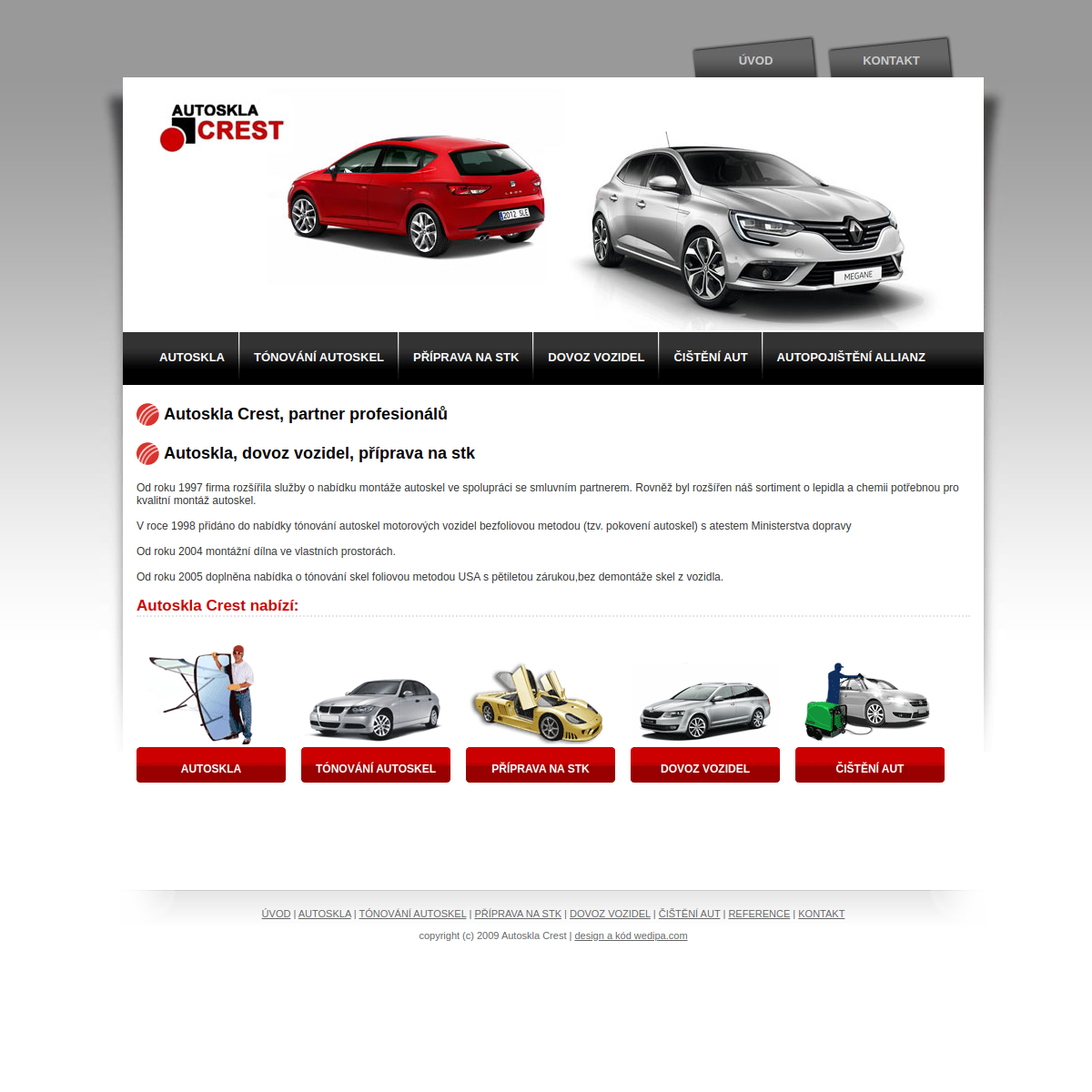 Autoskla CREST website