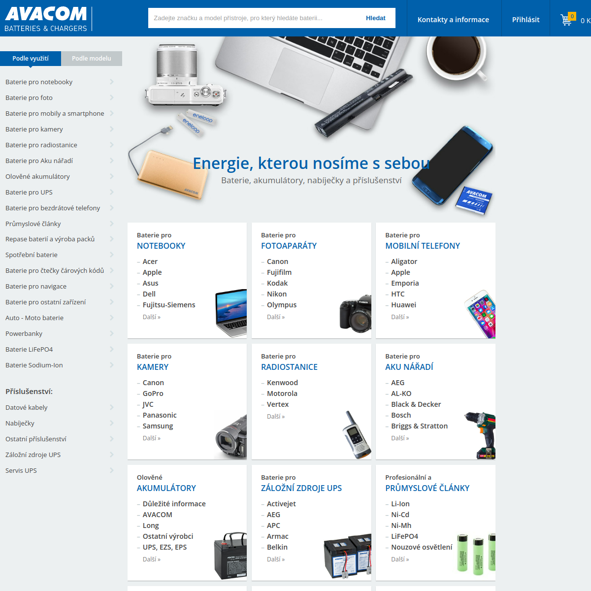 AVACOM s.r.o. website