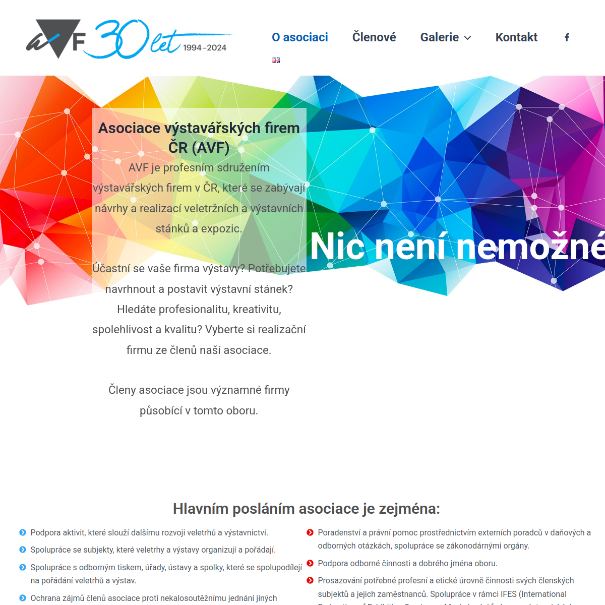 Asociace výstavářských firem ČR website