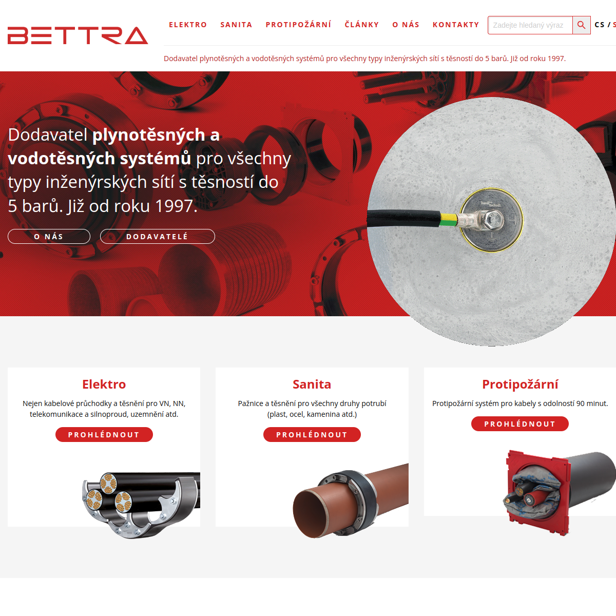 BETTRA, s.r.o. website
