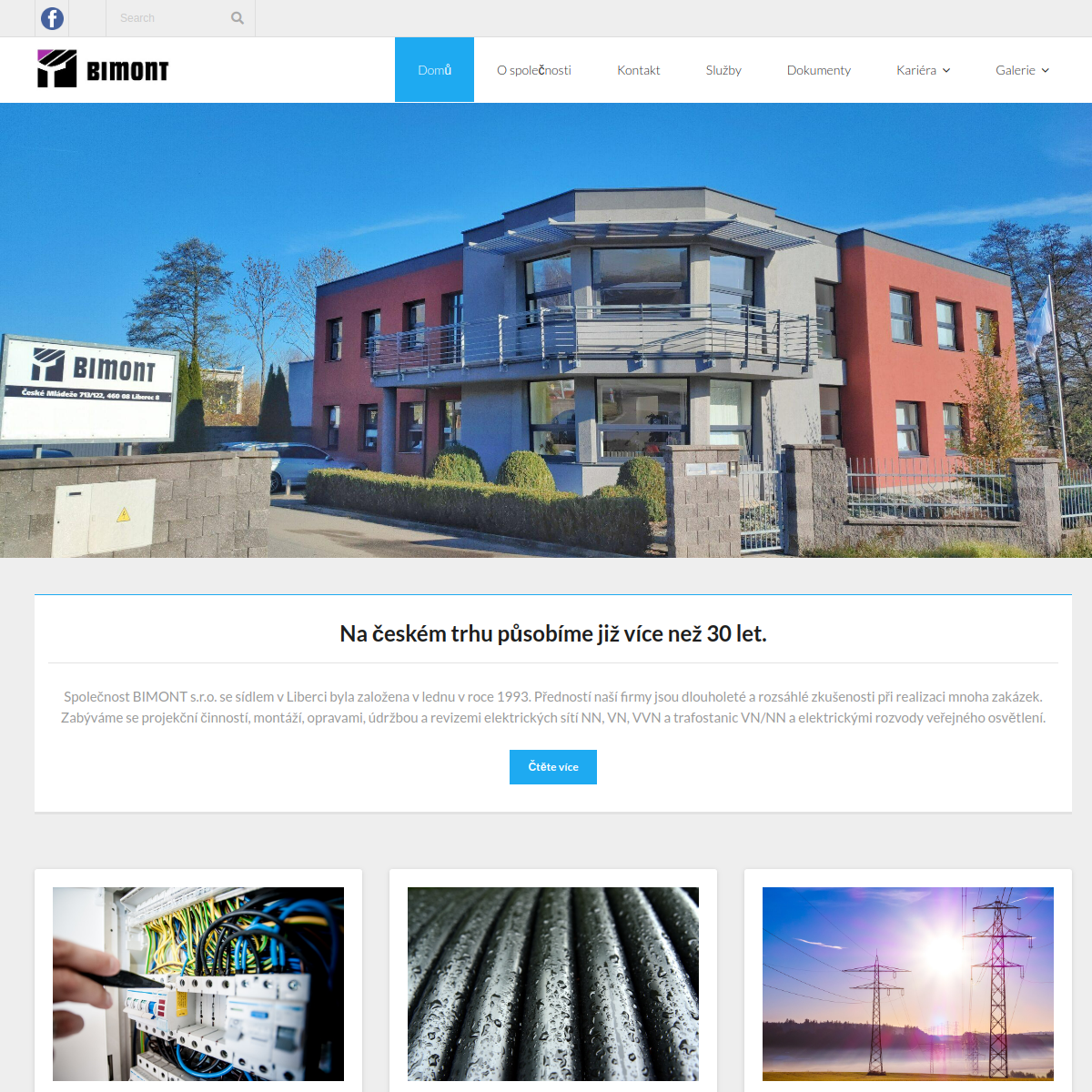 BIMONT, s.r.o. website