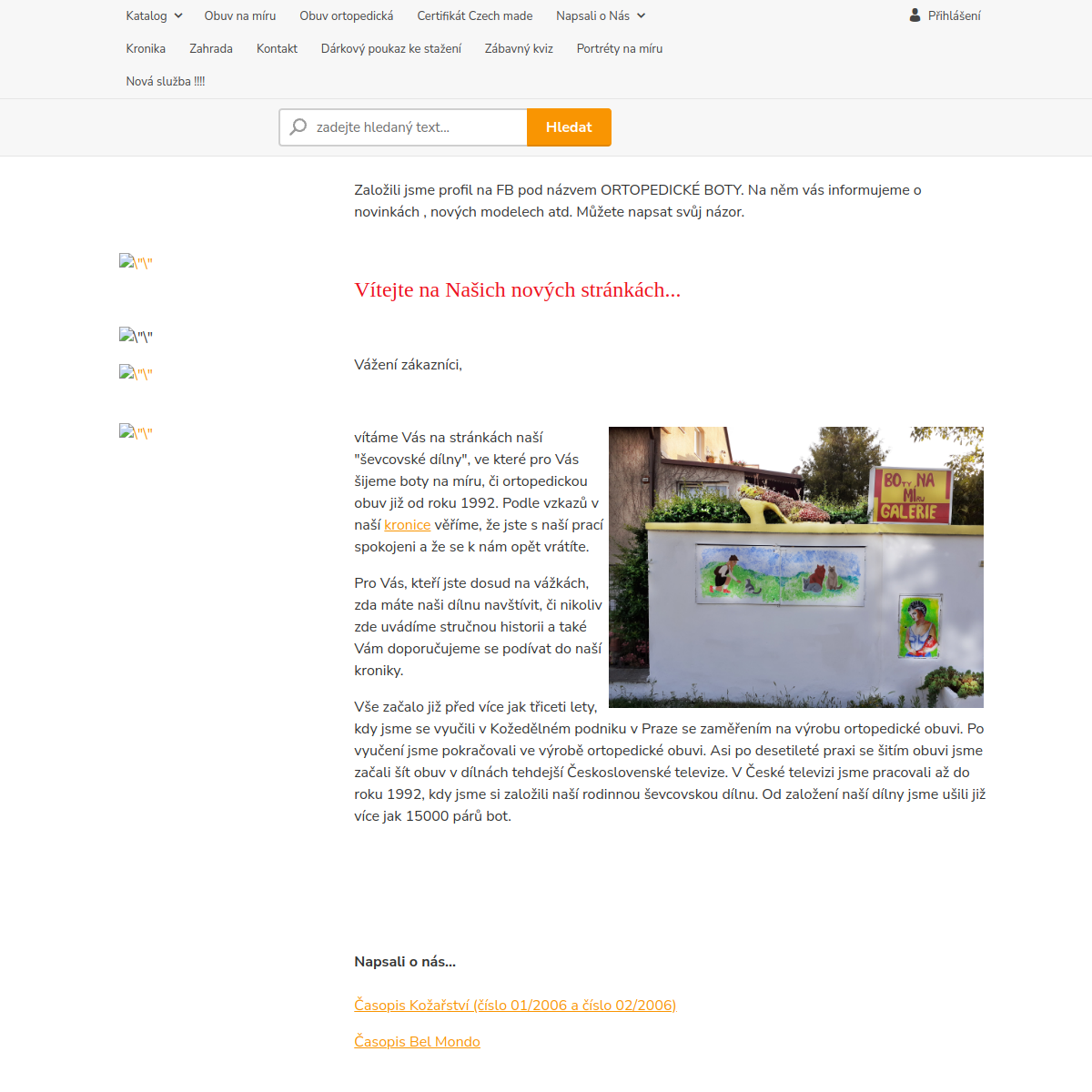 Stanislav Tůma - Boty na míru website
