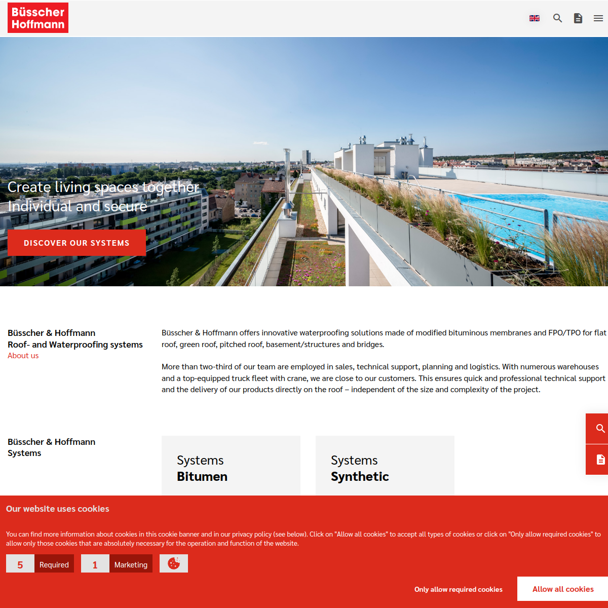 Büsscher & Hoffmann, s.r.o. website