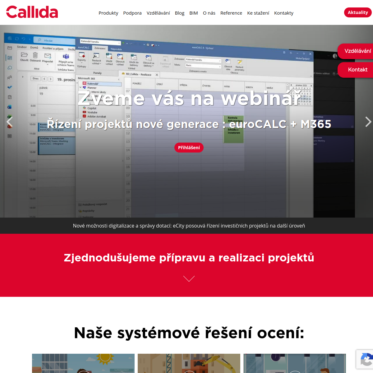 Callida, s.r.o. website