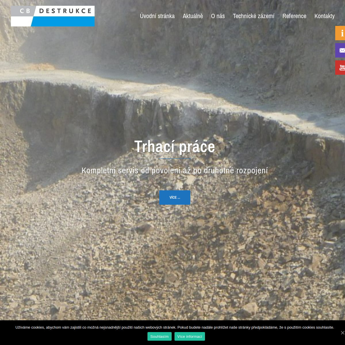 CB Destrukce, s.r.o. website