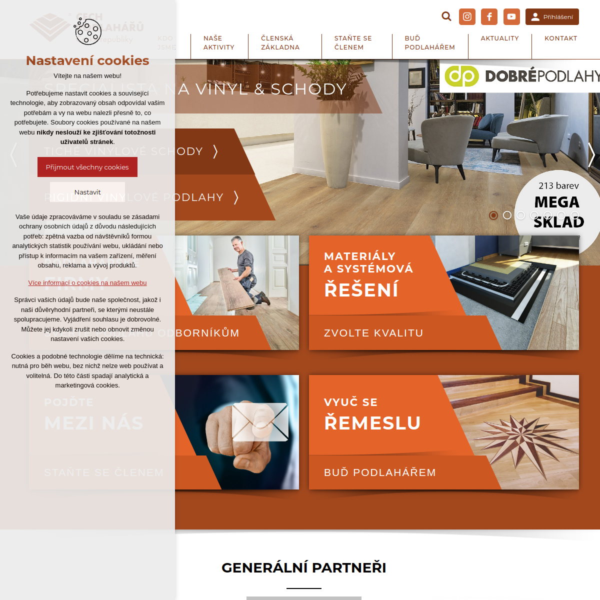 Cech podlahářů ČR z.s. website
