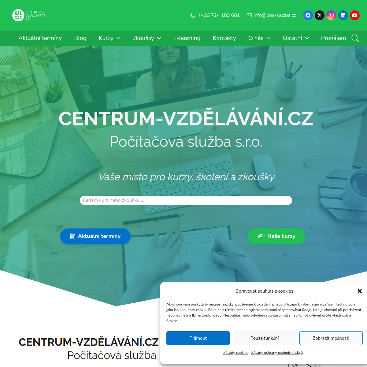 CENTRUM-VZDĚLÁVÁNÍ.CZ website
