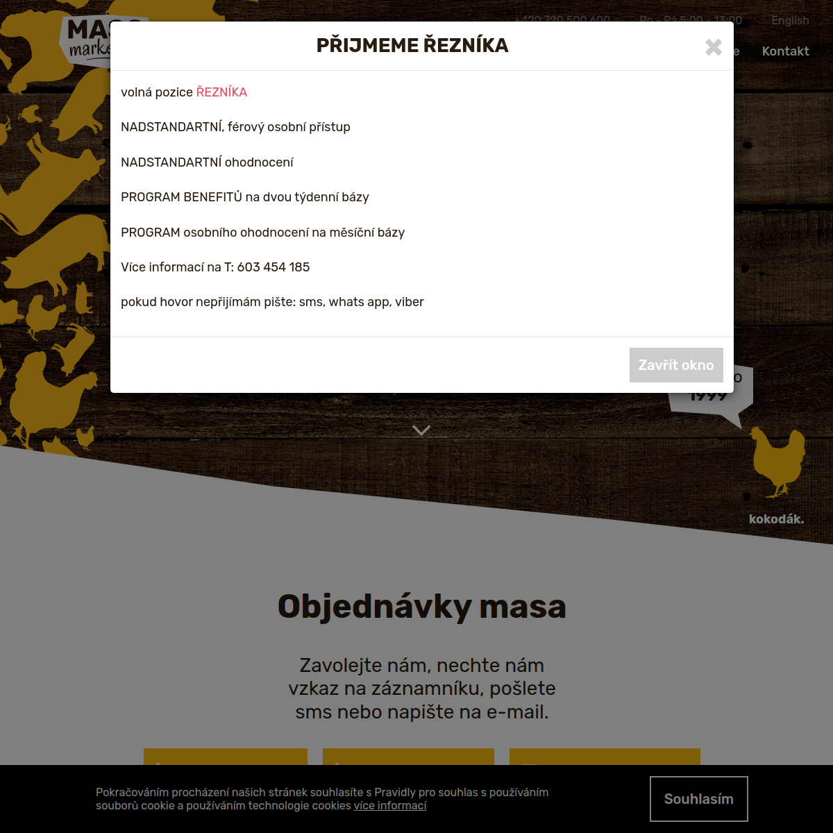 MasoMarket.cz website