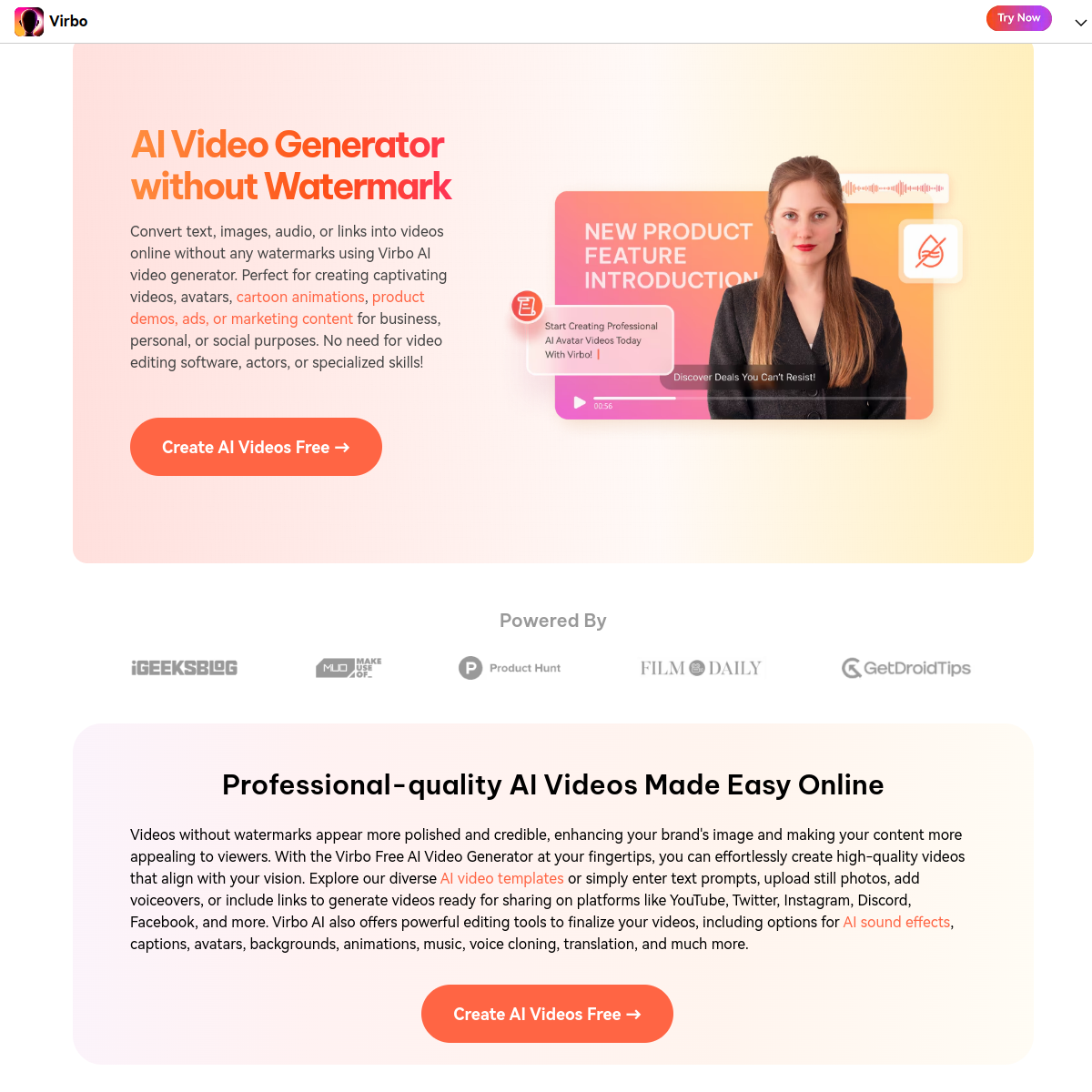 Wondershare Virbo screenshot 1