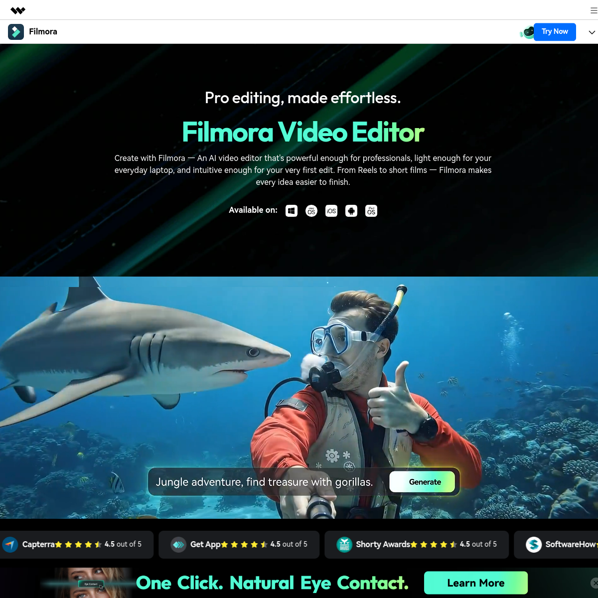 Wondershare Filmora screenshot 1