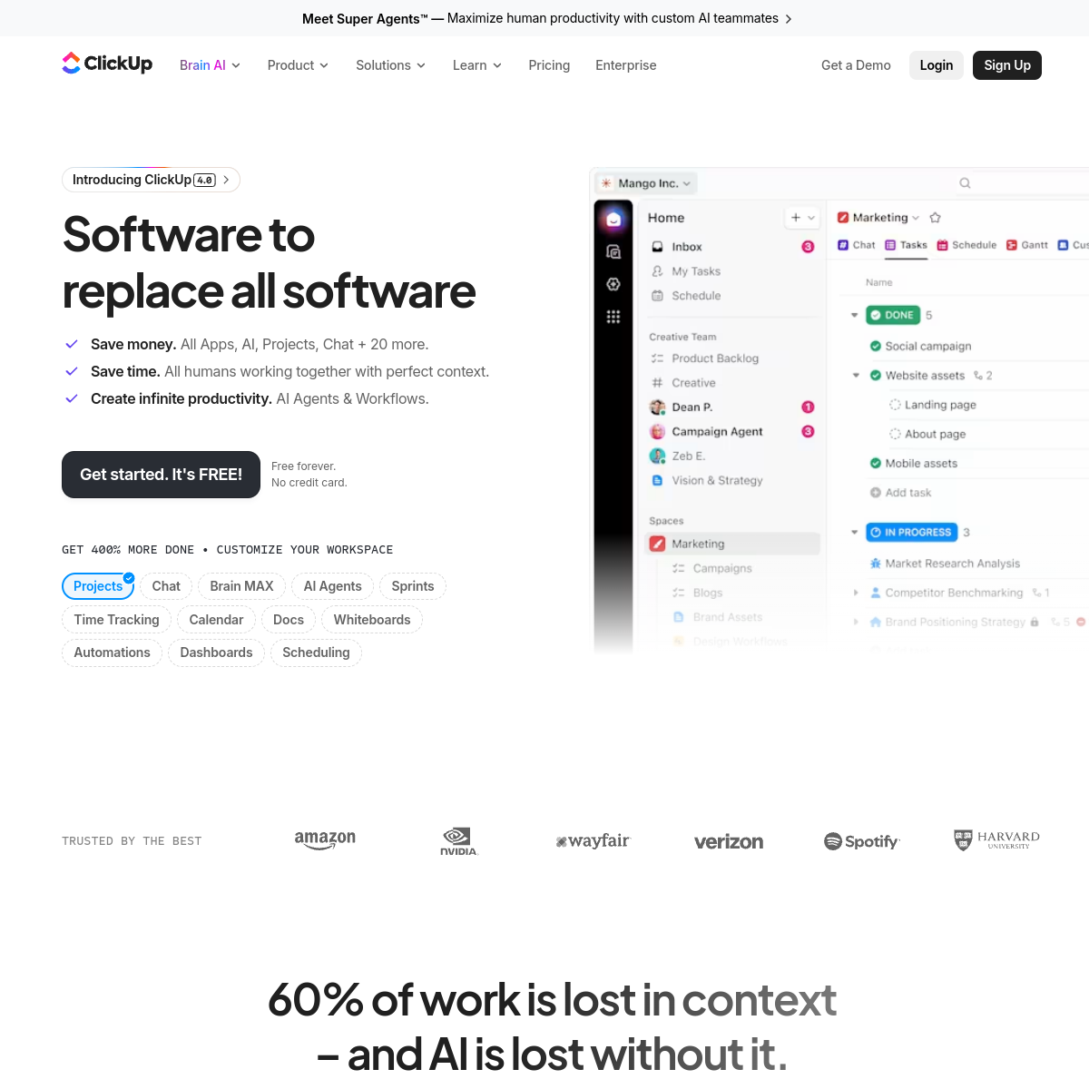 ClickUp AI screenshot 2