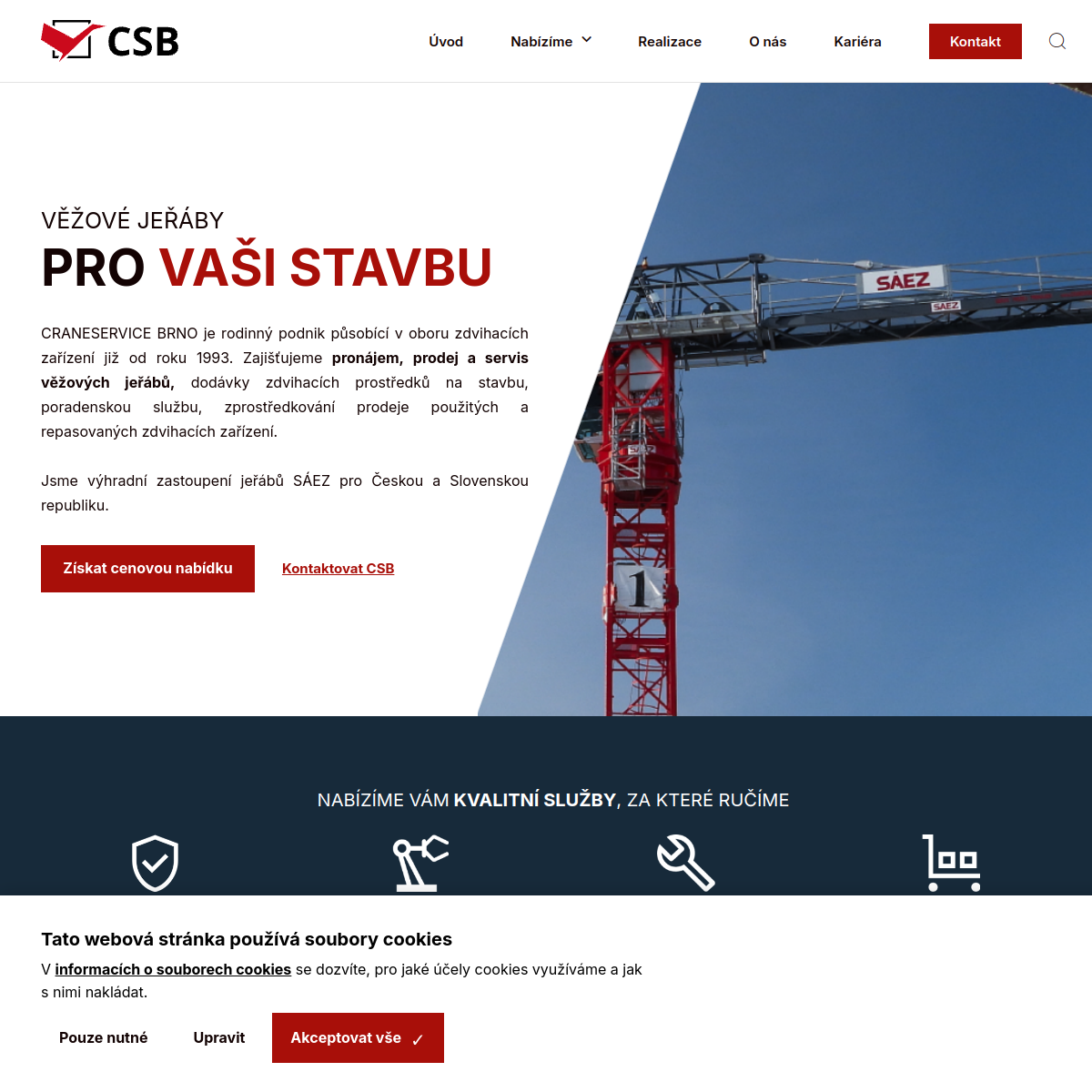 CRANESERVICE BRNO website