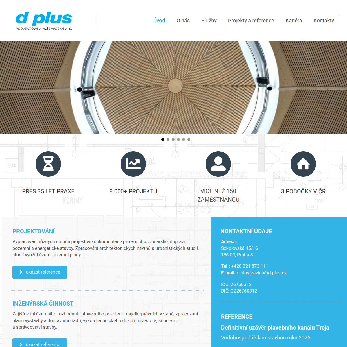 D-PLUS PROJEKTOVÁ A INŽENÝRSKÁ, a.s. website