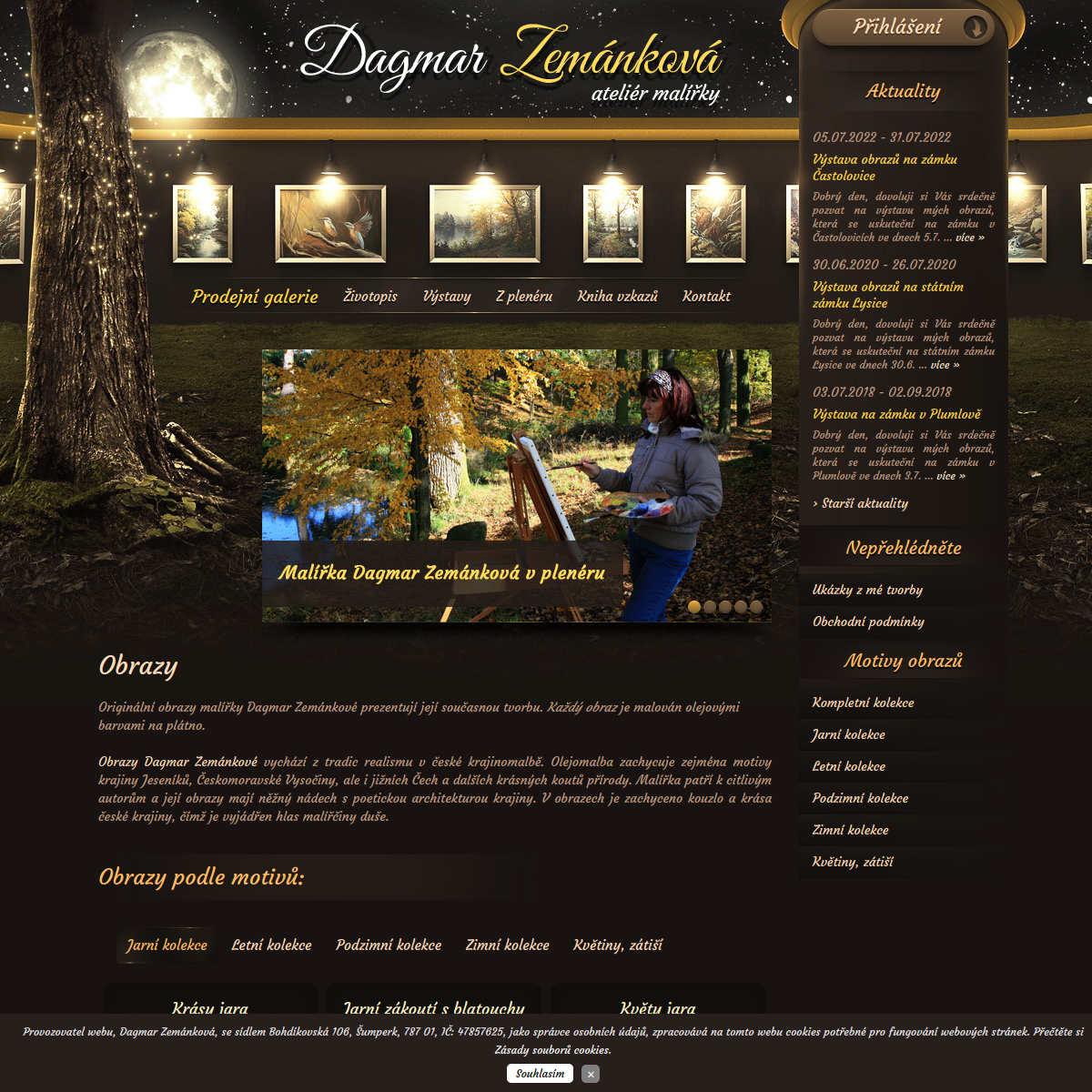 Dagmar Zemánková- ateliér malířky website