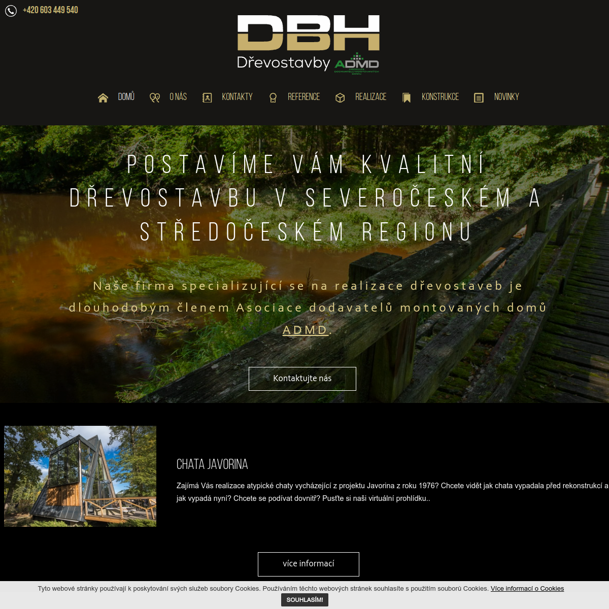 DBH s.r.o. website